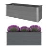 Garden Raised Bed WPC 59.1" x 19.7" x 21.3" Gray