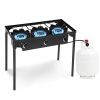 225; 000-BTU Portable Propane 3 Burner Gas Cooker