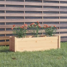 Garden Planter 39.4"x12.2"x12.2" Solid Wood Pine