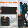 100W Portable Solar Panel Charger Monocrystalline Foldable Solar Panel Kit ;  20V Foldable Solar Panel with Adjustable Kickstand;  Solar Charger for P