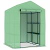 Greenhouse with Shelves Steel 56.3"x56.3"x76.8"