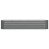 Garden Raised Bed Powder-coated Steel 144.9"x31.5"x26.8" Gray