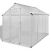 Reinforced Aluminum Greenhouse with Base Frame 49.5ft¬≤