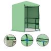 Greenhouse with Shelves Steel 89.4"x87.8"