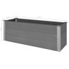 Garden Raised Bed WPC 59.1" x 19.7" x 21.3" Gray