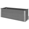 Garden Raised Bed WPC 59.1" x 19.7" x 21.3" Gray