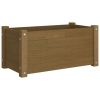 Garden Planter Honey Brown 23.6"x12.2"x12.2" Solid Wood Pine